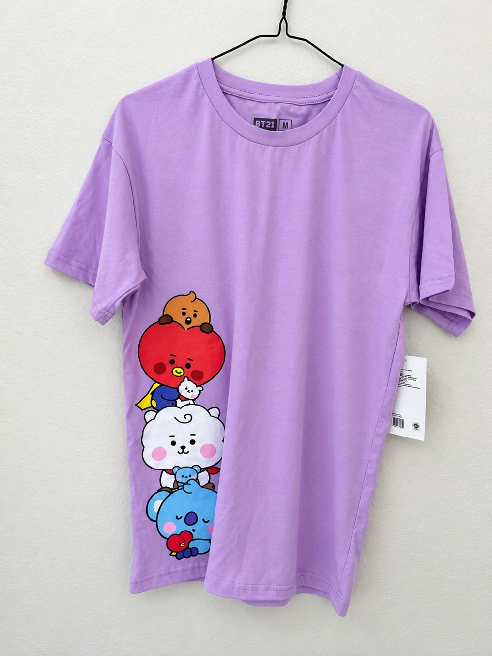 BT21 Lavender Character Graphic Tee